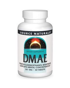 Диметиламіноетанол, 130 мг, DMAE, Source Naturals, 50 таблеток