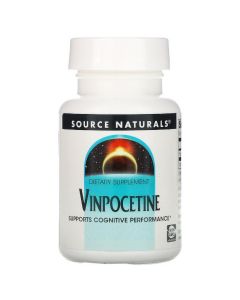 Винпоцетин,10 мг, Vinpocetine, Source Naturals, 60 таблеток
