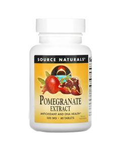 Екстракт гранату, 500 мг, Pomegranate Extract, Source Naturals, 60 таблеток