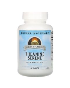 Теанин Серен, Serene Science, Source Naturals, 60 таблеток