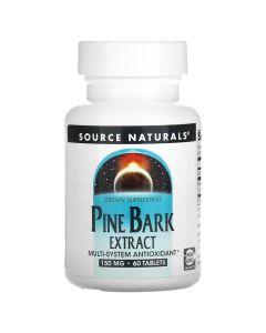 Екстракт соснової кори, 150 мг, Pine Bark Extract, Source Naturals, 60 таблеток