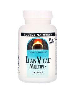 Мультивітаміни, Elan Vital Multiple, Source Naturals, 180 таблеток