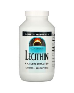 Лецитин 1200мг, Source Naturals, 200 желатинових капсул