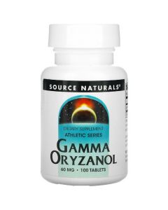 Гамма Оризанол 60мг, Gamma Oryzanol, Source Naturals, 100 таблеток