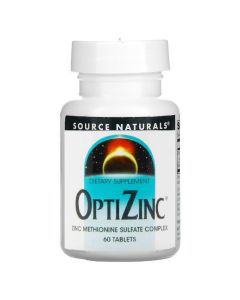 ОптіЦинк, 30 мг, OptiZinc, Source Naturals, 60 таблеток