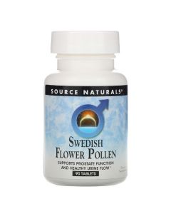 Комплекс для Підтримки Функції Простати, Swedish Flower Pollen, Source Naturals, 90 таблеток
