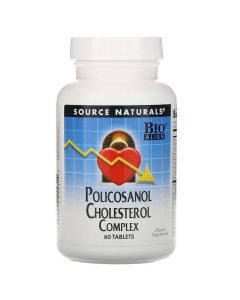 Полікозанолом Комплекс для Зниження Холестерину, Policosanol Complex, Source Naturals, 60 таблеток