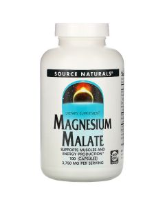 Магній + Яблучна Кислота 3750 мг, Source Naturals, 100 капсул