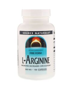 L-Аргінін 500мг, Source Naturals, 100 капсул