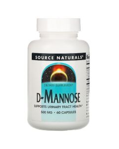 D-Маноза 500мг, Source Naturals, 60 капсул