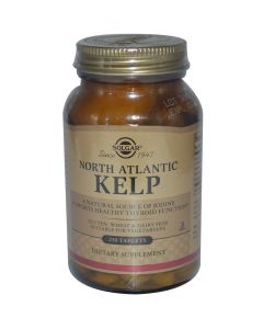 Ламінарія, Водорості Північноатлантичні, North Atlantic Kelp, Solgar, 250 таблеток