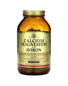 Кальций Магний Бор, Calcium Magnesium Plus Boron, Solgar, 250 таблеток