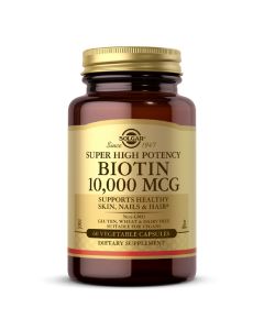 Биотин (В7) 10 000 мкг, Biotin, Solgar, 60 вегетарианских капсул