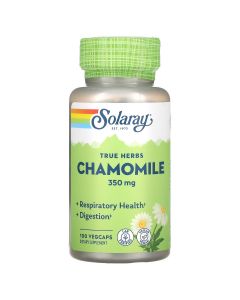 Ромашка, 350 мг, Chamomile, Solaray, 100 вегетаріанських капсул