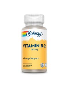 Вітамін B2, 100 Мг, Solaray, 100 капсул
