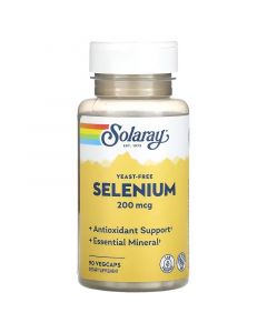 Селен бездрожжевий, 200 мкг, Yeast-Free Selenium, Solaray, 90 вегетаріанських капсул
