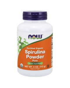Органічна Спіруліна, Порошок, Organic Spirulina, Now Foods, 113 гр