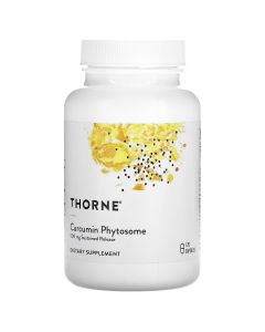 Фитосомы Куркумина, 500 мг, Curcumin Phytosome, Thorne, 120 капсул