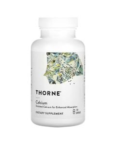Кальций, Calcium, Thorne, 120 Капсул